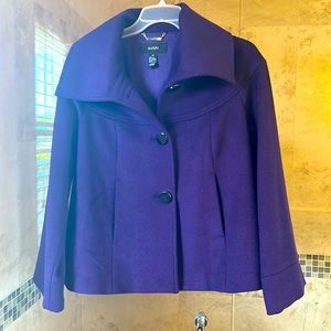 Alfani Purple Winter Wool Pea coat